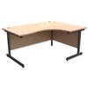 Trexus Contract Radial Desk Right Hand Graphite Legs - 414784