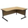 Trexus Contract Radial Desk Right Hand Graphite Legs - 414792