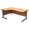 Trexus Contract Radial Desk Left Hand Graphite Legs - 414808
