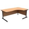 Trexus Contract Radial Desk Right Hand Graphite Legs - 414832