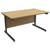 Trexus Contract Desk Rectangular Graphite Legs - 415130