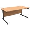 Trexus Contract Desk Rectangular Graphite Legs - 415171
