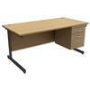 Trexus Contract Desk Rectangular with 2-Drawer Filer - 415228