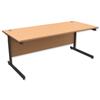 Trexus Contract Desk Rectangular Graphite Legs - 415293