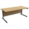 Trexus Contract Desk Rectangular Graphite Legs - 415374