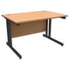 Trexus Contract Plus Cantilever Desk Rectangular Graphite - 415585