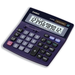 Casio Calculator Euro Desktop Battery Solar-power 12 Digit 3 Key Memory 151x158x32mm Ref D20TER