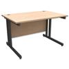 Trexus Contract Plus Cantilever Desk Rectangular Graphite - 415618