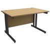 Trexus Contract Plus Cantilever Desk Rectangular Graphite - 415641