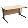 Trexus Contract Plus Cantilever Desk Rectangular Graphite - 415706