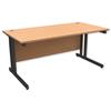 Trexus Contract Plus Cantilever Desk Rectangular Graphite - 415771