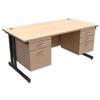 Trexus Contract Plus Cantilever Desk Rectangular Double - 415828