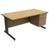 Trexus Contract Plus Cantilever Desk Rectangular 2-Drawer - 415844