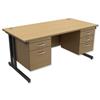 Trexus Contract Plus Cantilever Desk Rectangular Double - 415860