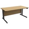 Trexus Contract Plus Cantilever Desk Rectangular Graphite - 415900