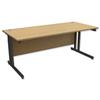 Trexus Contract Plus Cantilever Desk Rectangular Graphite - 416078