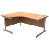 Trexus Contract Radial Desk Left Hand Beech - 416086