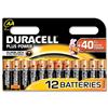 Duracell Plus Battery Alkaline 1.5V AA [Pack 12] - 81275193