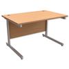 Trexus Contract Rectangular Desk Beech - 416280