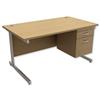 Trexus Contract Desk Rectangular with 2-Drawer Filer - 416418
