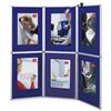 Nobo Pro-Panel Display and Bag 6 Panels Blue Fabric and Dry White Side