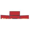 Nobo Showboard Display Header Panel W600xH250xD20mm Sides Black and Red Ref 1900048