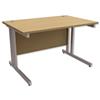 Trexus Contract Plus Cantilever Desk Rectangular Silver Legs - 417113