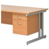 Trexus Fixed Filing Pedestal for Cantilever Desk 2-Drawer