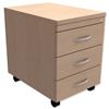 Trexus Pedestal Mobile 3 Drawer Maple - 418174