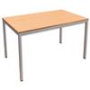 Trexus Rectangular Table with Silver Legs Beech - 418222