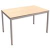 Trexus Rectangular Office Table with Silver Legs 18mm Top - 418303