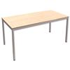 Trexus Rectangular Office Table with Silver Legs 18mm Top - 418311