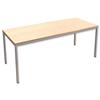 Trexus Rectangular Office Table with Silver Legs 18mm Top - 418328