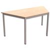 Trexus Trapezoidal Table with Silver Legs 18mm Top - 418344