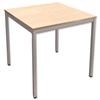 Trexus Square Table with Silver Legs 18mm Top - 418352