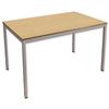 Trexus Rectangular Office Table with Silver Legs 18mm Top - 418360