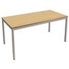 Trexus Rectangular Office Table with Silver Legs 18mm Top - 418400