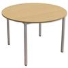 Trexus Circular Table with Silver Legs 18mm Top - 418425
