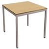 Trexus Square Table with Silver Legs 18mm Top - 418441