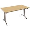 Trexus Influx Folding Table Rectangular Chrome Legs 25mm Top - 419138