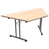 Trexus Influx Folding Table Trapezoidal Chrome Legs 25mm Top W1500xD650xH725 Maple