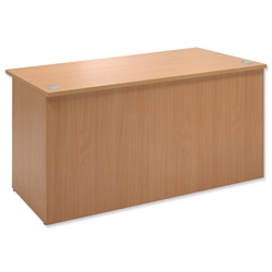 Trexus Wood Reception Furniture Desk Rectangular  W1600xD800xH740mm Beech