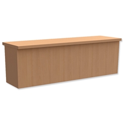 Trexus Rectangular Reception Desk Riser W1200xD300xH370mm Beech