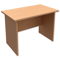 Trexus Classic Rectangular Return Desk Panelled W1000xD600xH725mm Beech