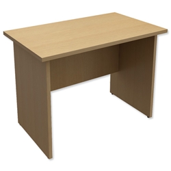 Trexus Classic Rectangular Return Desk Panelled W1000xD600xH725mm Oak