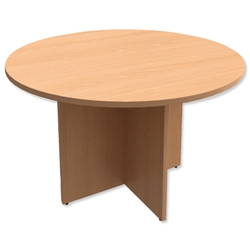 Trexus Meeting Table Round Dia1200xH725mm Beech