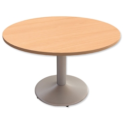 Trexus Meeting Table Round Pillar-base Dia1200xH725mm Beech