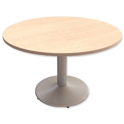 Trexus Meeting Table Round Pillar-base Dia1200xH725mm Maple