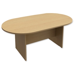 Trexus Boardroom Table W1800xD1000xH725mm Oak