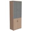 Trexus Tall Cupboard Part Glass-fronted Maple - 420158